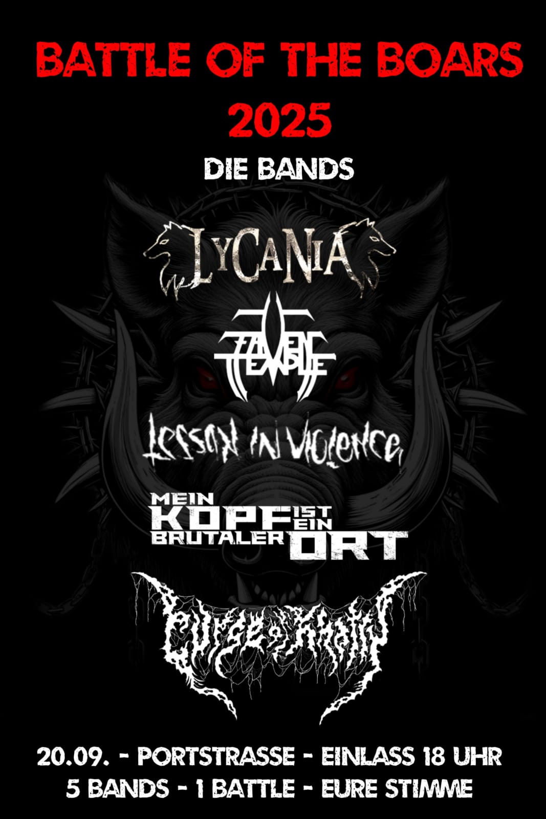 Battle of Boars Flyer