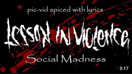 Video cover of the song social madness